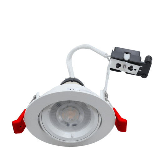 White - Hoop Plus Tilt GU10 Downlights - Die Cast IP20