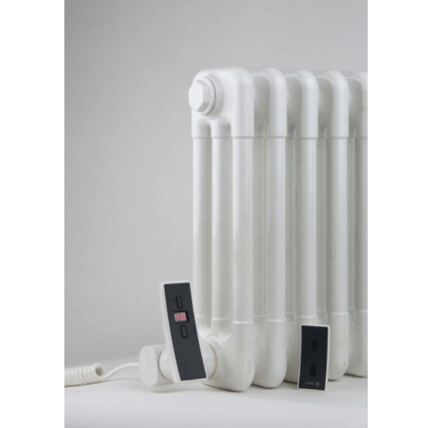 Fitted - Heatpol Thermostatic WiFi Heating Element - Horizontal - H+H - Designed for Column Radiators 