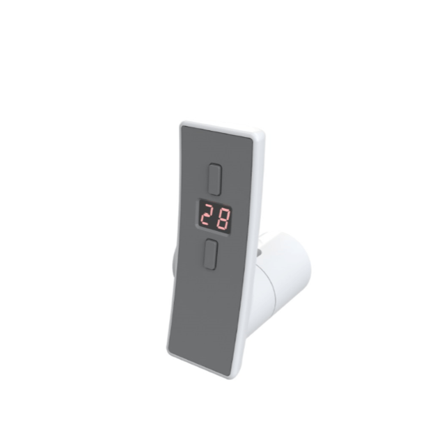 Close Up - Heatpol Thermostatic WiFi Heating Element - Horizontal - H+H - Designed for Column Radiators