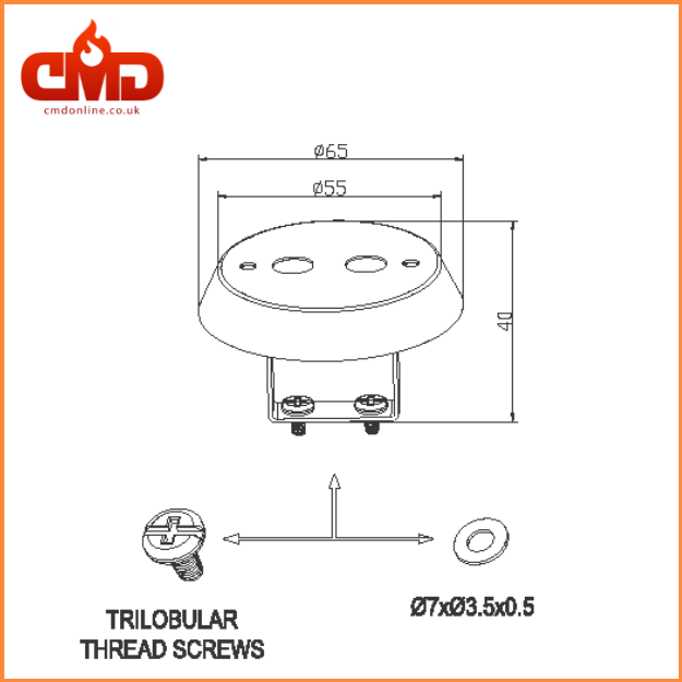 Fire Rated IC CAP for Downlights (Box of 20) - ICCAP - CMD Online
