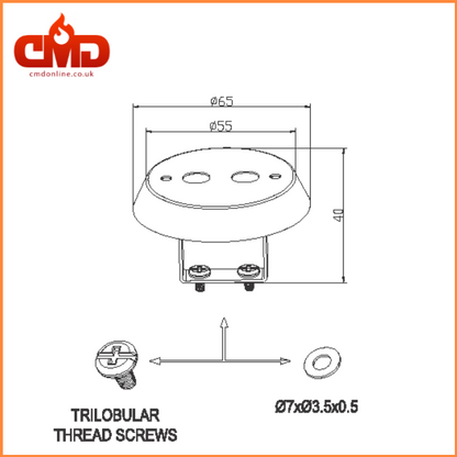 Fire Rated IC CAP for Downlights (Box of 20) - ICCAP - CMD Online