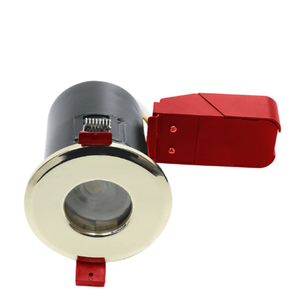 Brass - Ignis Plus GU10 Fire Rated Downlight IP65 Showerlight Cans - Die-Cast