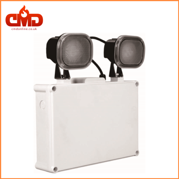 LED Emergency Twin Spot - IP65 - 2 x 5w Directional Heads - CMD Online