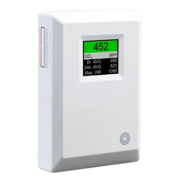 Carbon Dioxide Monitor CO2 Detector Alarm - Mains Powered - MERLIN CO2 AVG