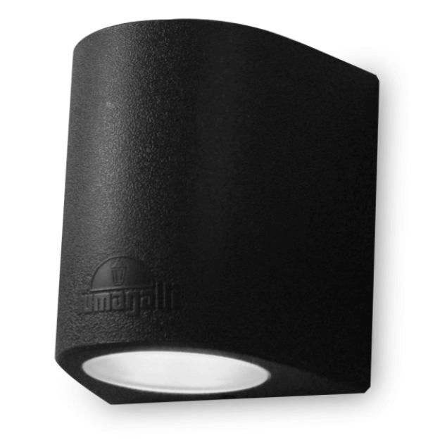 BLACK - LED Bulkhead Outdoor Wall Light - Fumagalli Marta 160 Up & Down