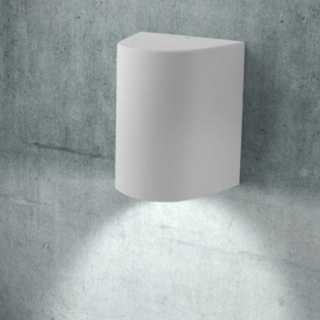 WHITE - LED Bulkhead Outdoor Wall Light - Fumagalli Marta 160 Up & Down