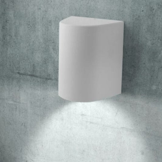 WHITE - LED Bulkhead Outdoor Wall Light - Fumagalli Marta 160 Up & Down