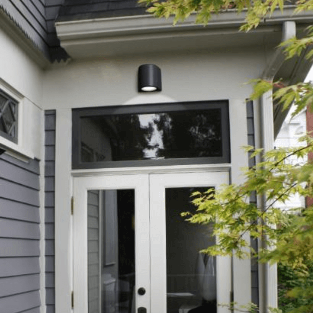 BLACK DOWNLIGHT DOOR - LED Bulkhead Outdoor Wall Light - Fumagalli Marta 160 Up & Down