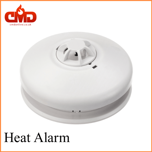 Interlinked Heat Alarm 240v Mains 9v Battery Back Up SMAH-2 Red Arrow
