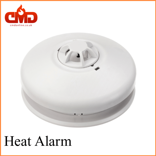 Interlinked Heat Alarm 240v Mains 9v Battery Back Up SMAH-2 Red Arrow
