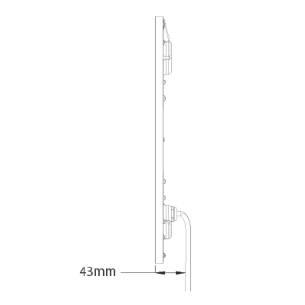 Stand Dimensions - SENTRY Entry Management and Access Control System