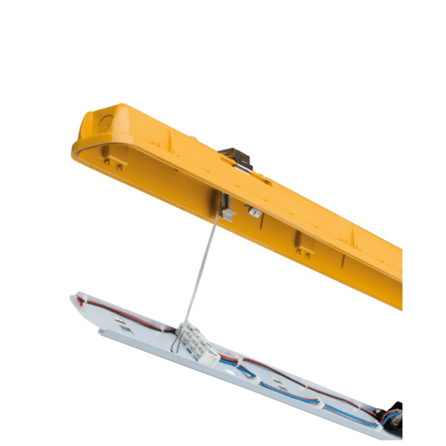 Suspended gear tray - Weatherguard Site 110v LED Non Corrosive Fittings - 2ft, 4ft, 5ft - 20w to 50w - NCF - IP65