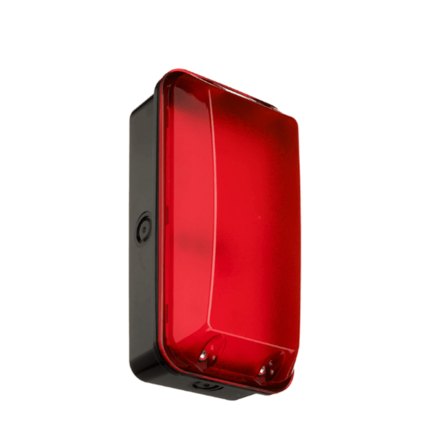 TAURUS 8W LED Site Lighting Bulkhead Dual Voltage 110 or 240v Red Diffuser