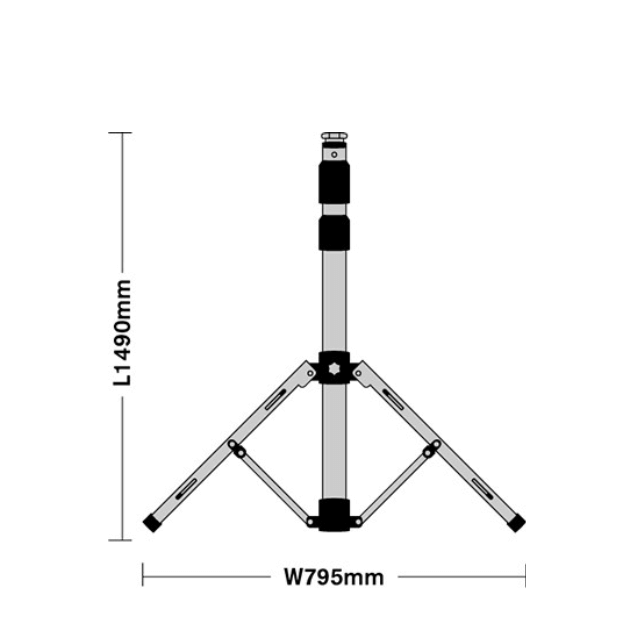 110v LED Globe Light 30w Yellow Body Workspace Lighting Tripod Dimensions